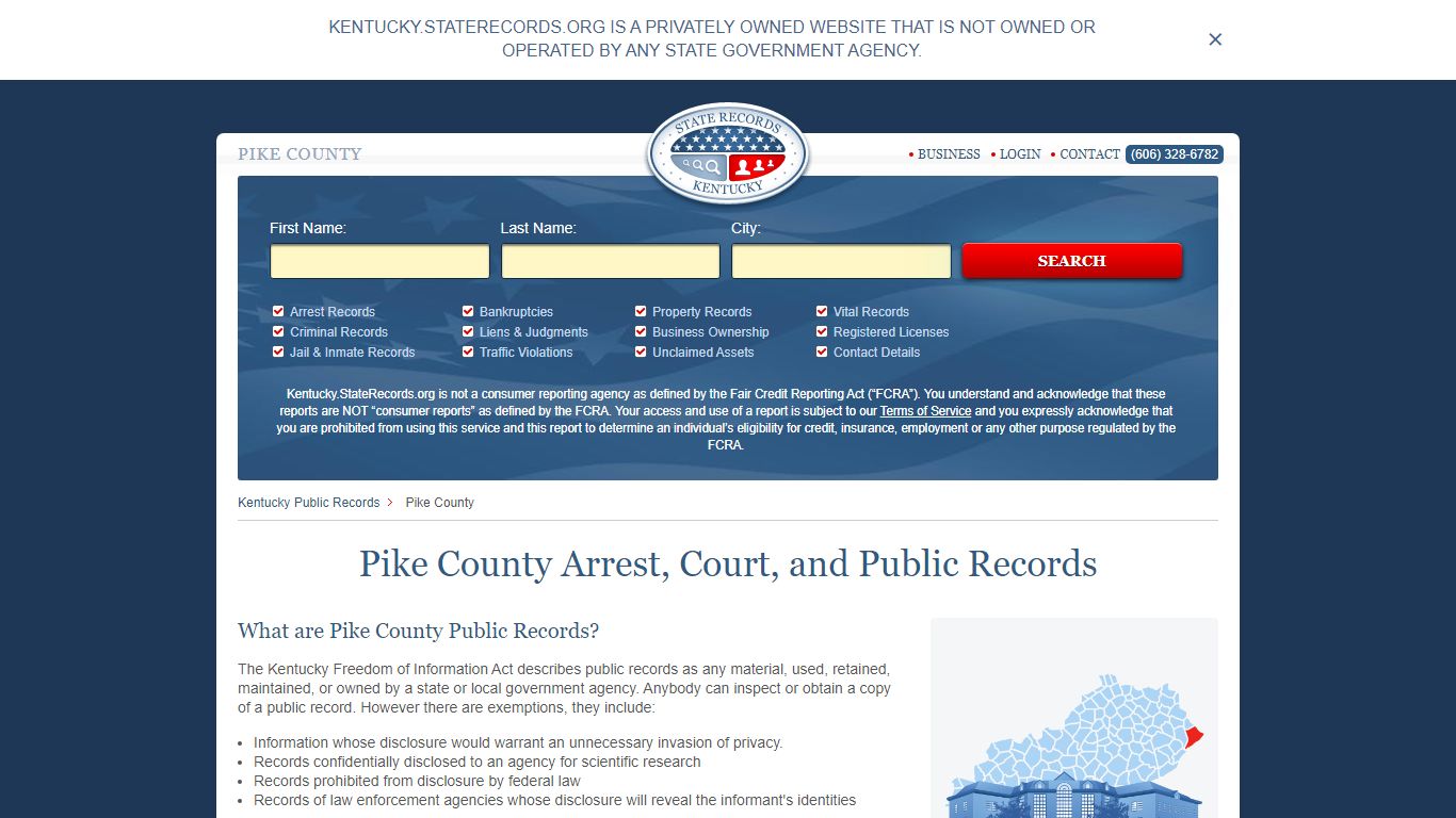 Pike County Arrest, Court, and Public Records